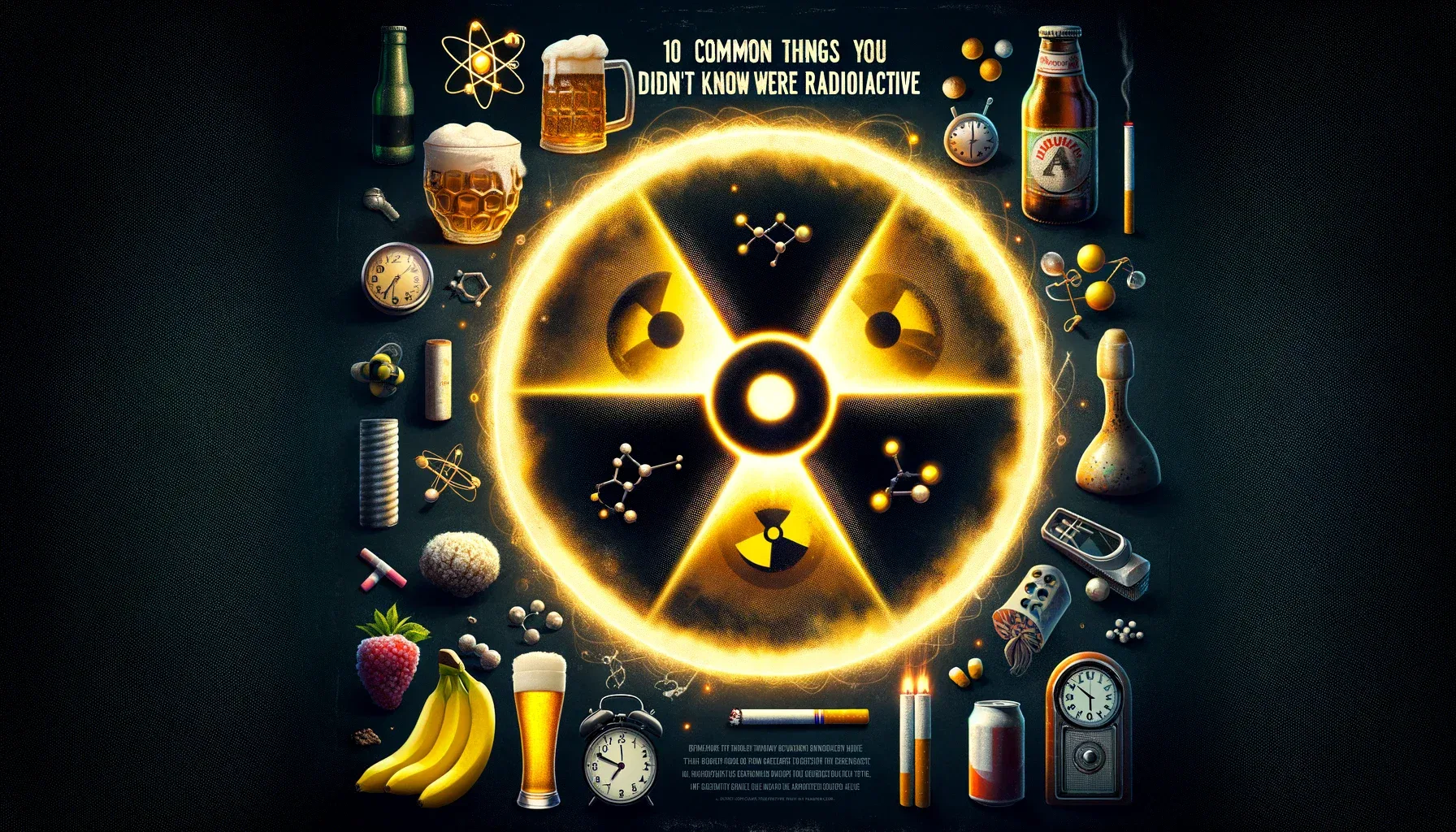 10 choses courantes dont vous ne saviez pas qu'elles étaient radioactives.