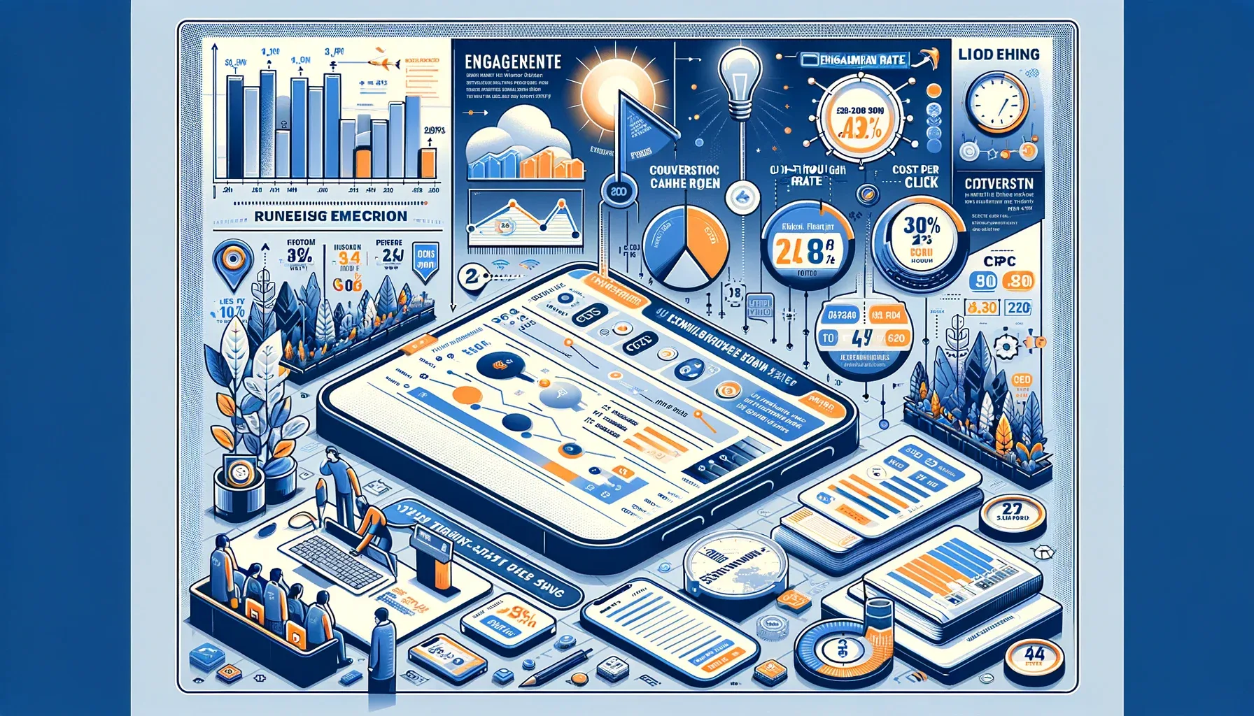 2024 年实现商业成功的关键 Facebook 指标信息图表
