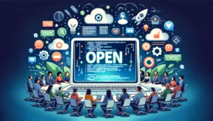 Разнообразная группа, работающая над созданием социальных сетей с открытым исходным кодом вокруг цифрового экрана.