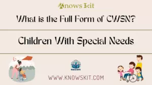 CWSN : 有特殊需求的儿童