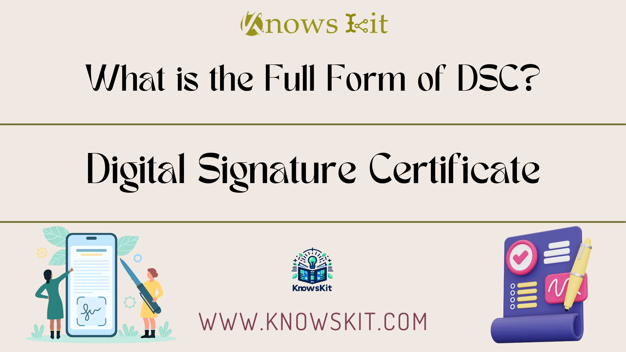 DSC : Certificat de signature numérique