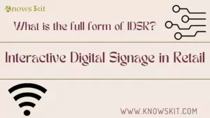 IDSR: Interactive Digital Signage in Retail