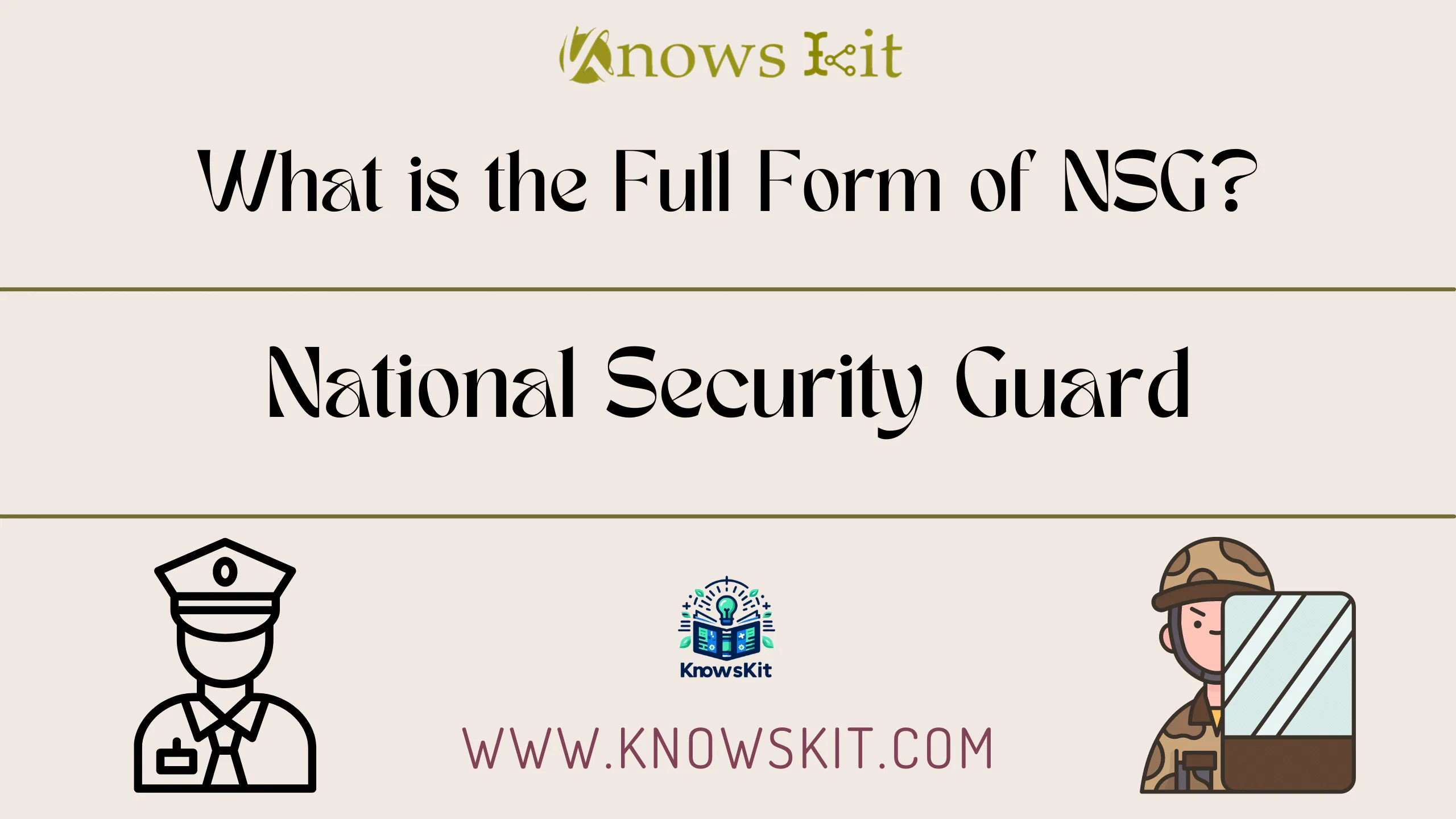 NSG: National Security Guard