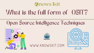 OSIT :Open Source Intelligence Techniques