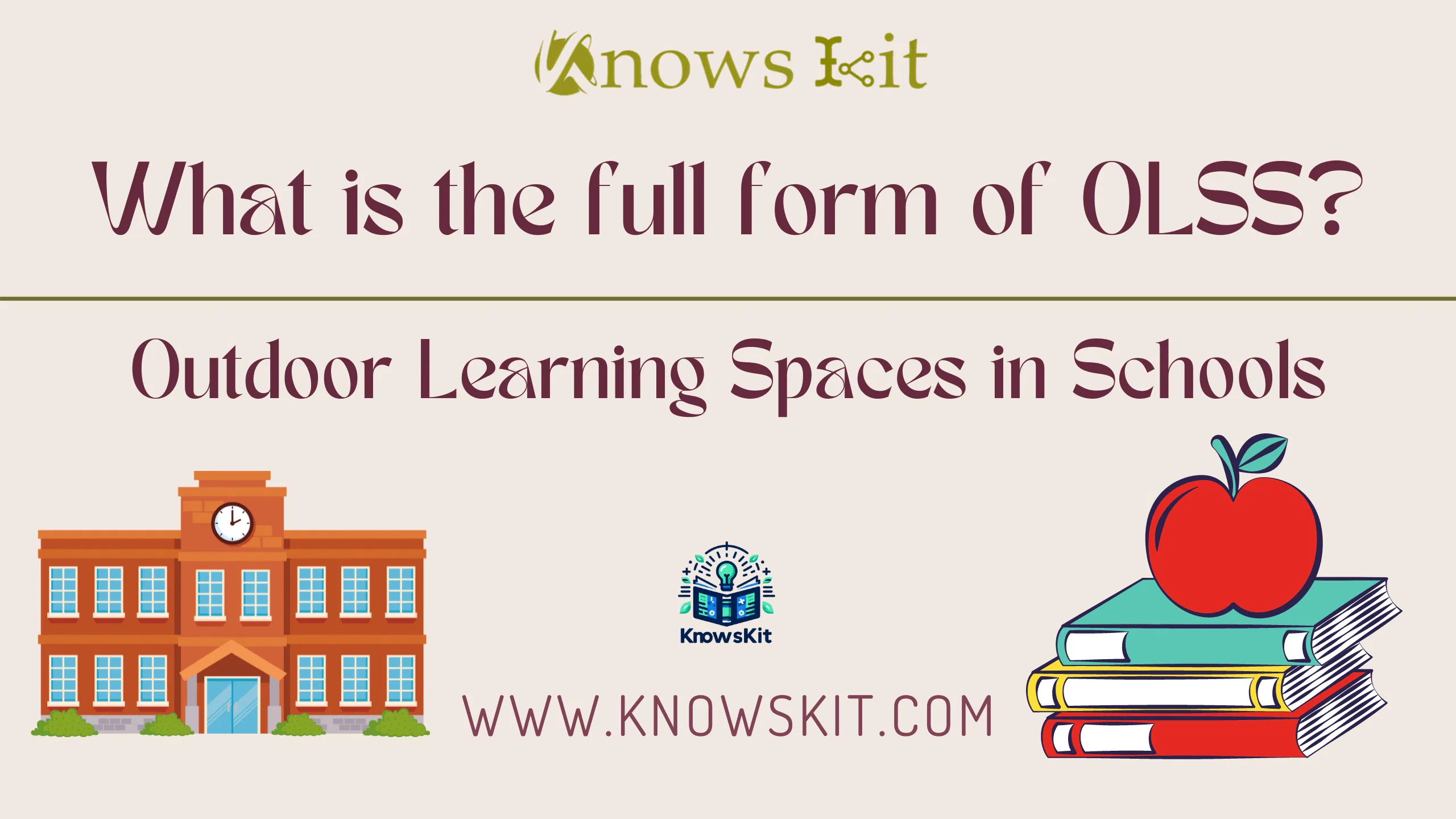 OLSS : Outdoor Learning Spaces in Schools (espaces d'apprentissage en plein air dans les écoles)