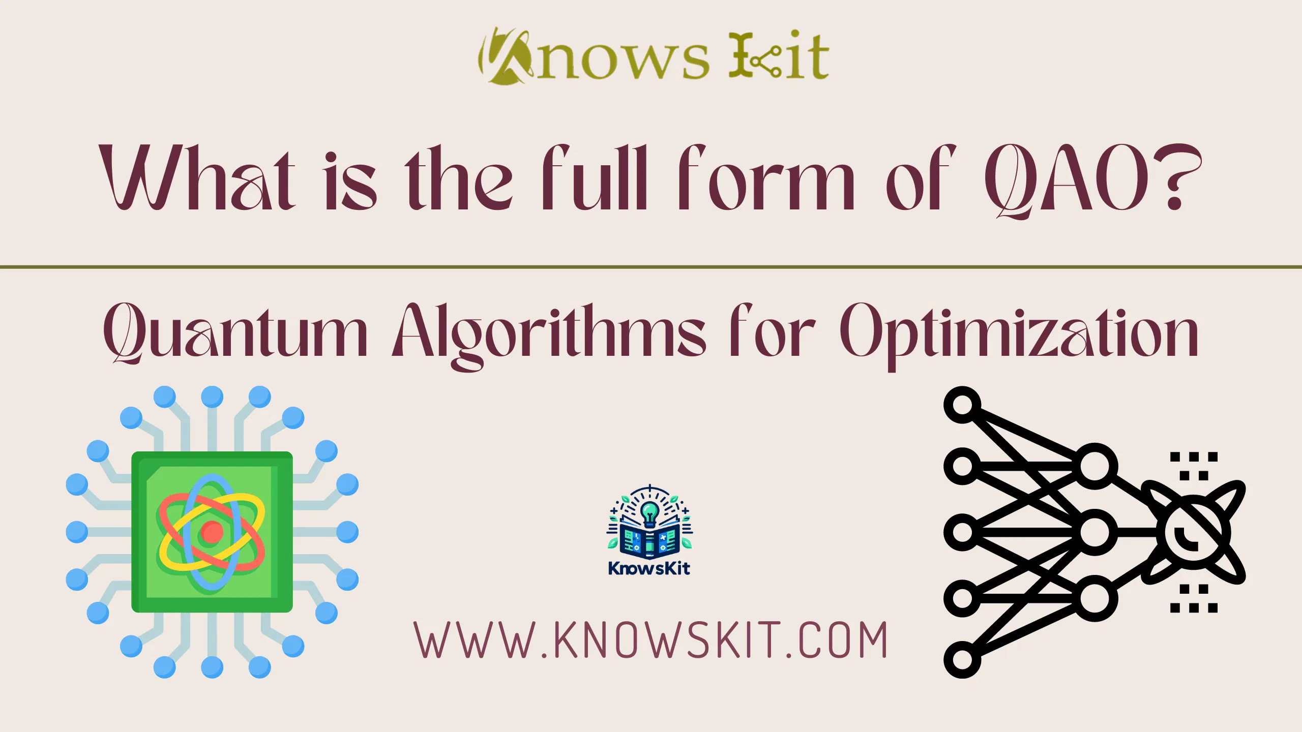 QAO : Algorithmes quantiques pour l'optimisation