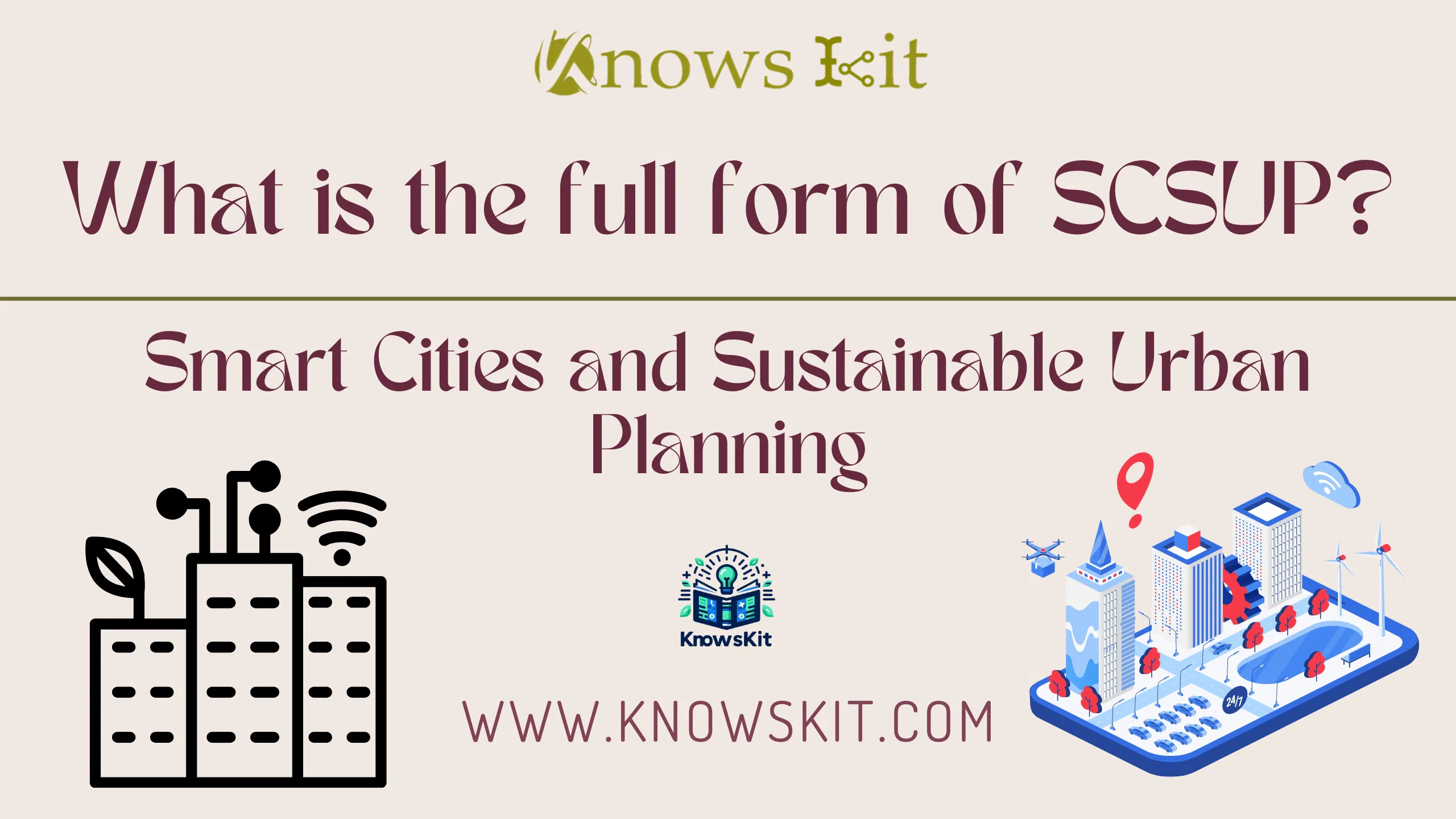 SCSUP : Villes intelligentes et urbanisme durable