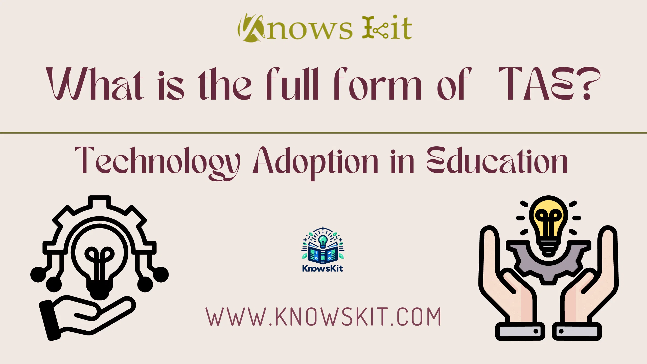 TAE: Technology Adoption in Education
