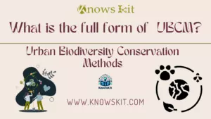 UBCM : Méthodes de conservation de la biodiversité urbaine