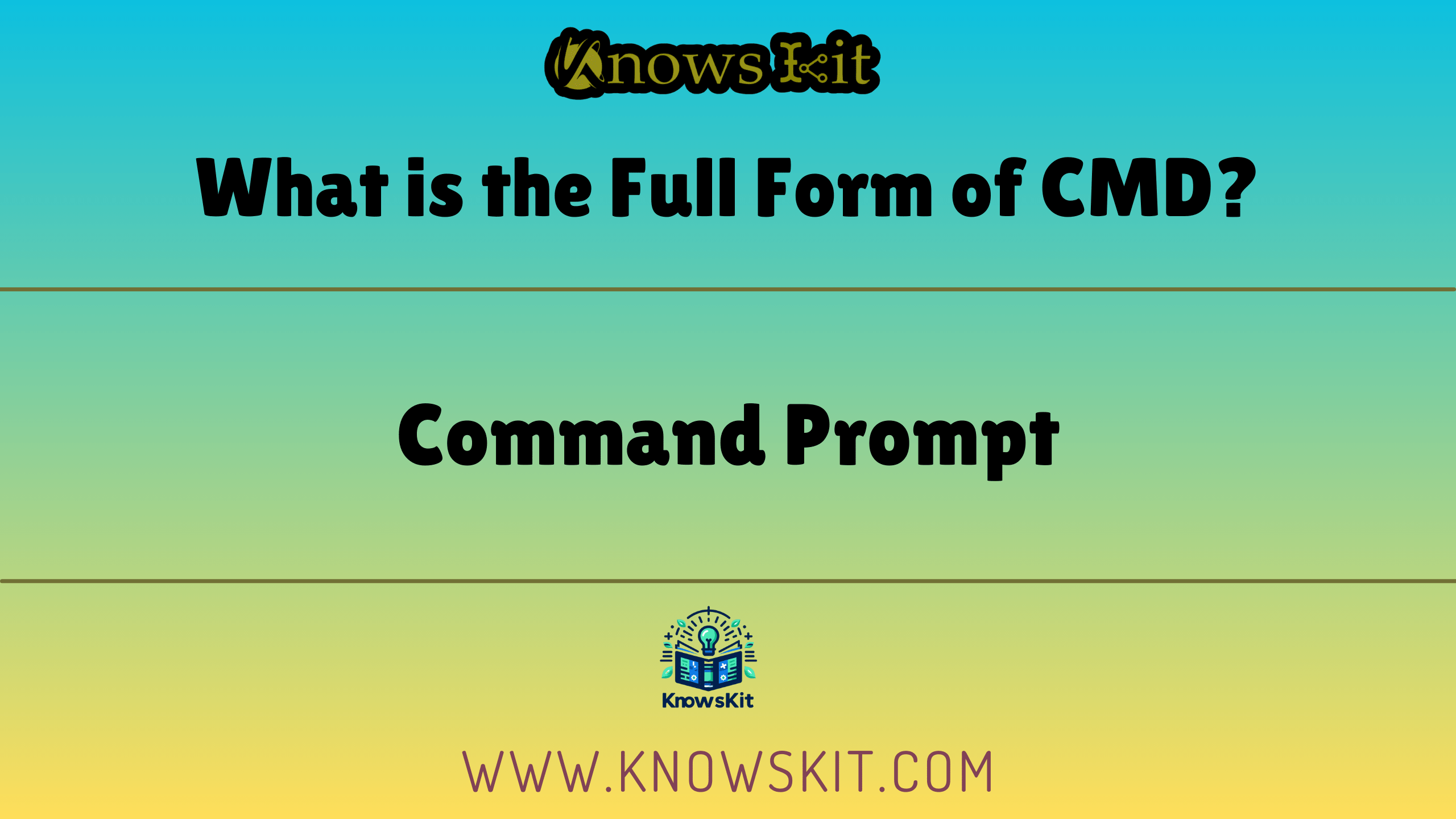 Что такое полная форма CMD