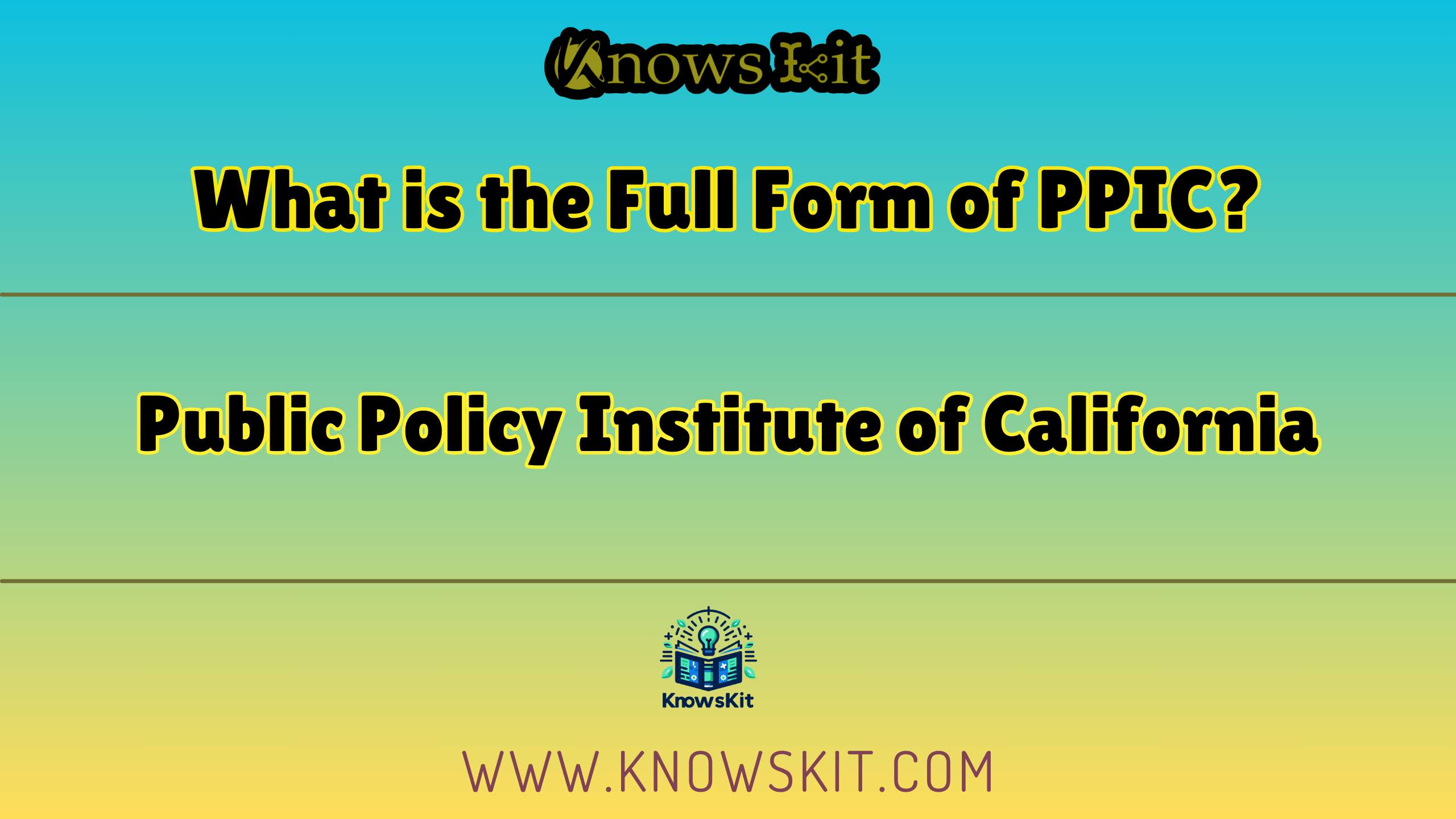 PPIC 的全称是什么？