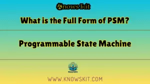 What is the Full Form of PSM
