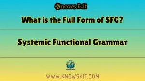 SFG 的全称是什么？