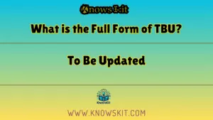 Что такое полная форма TBU