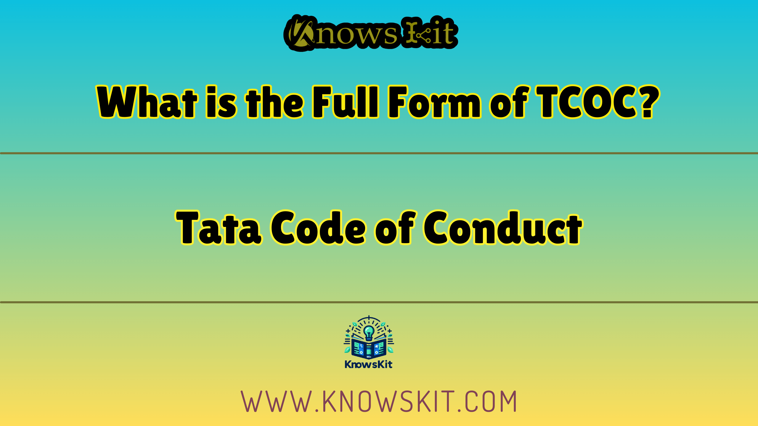 TCOC 的全称是什么？