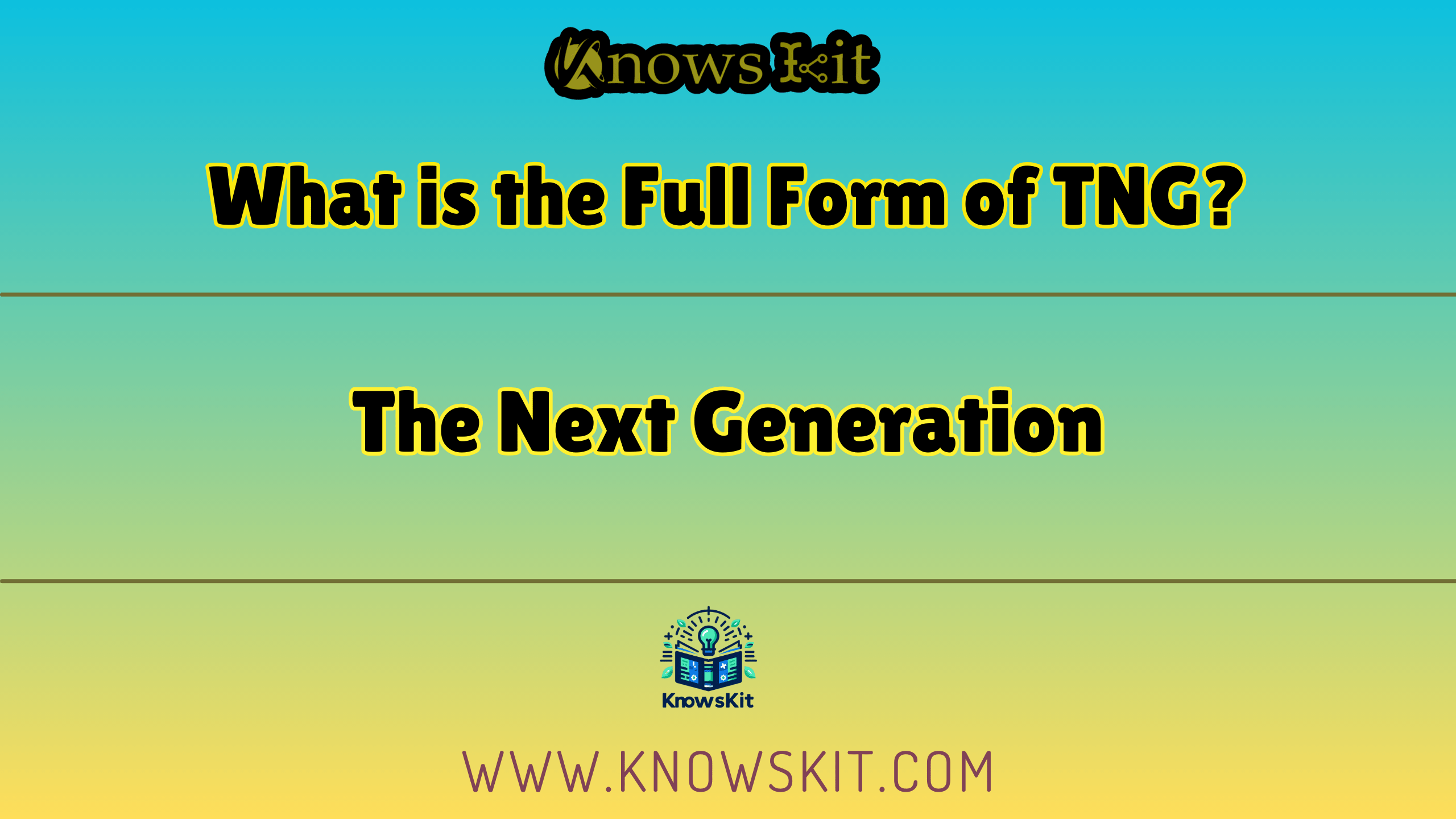 TNG 的全称是什么？