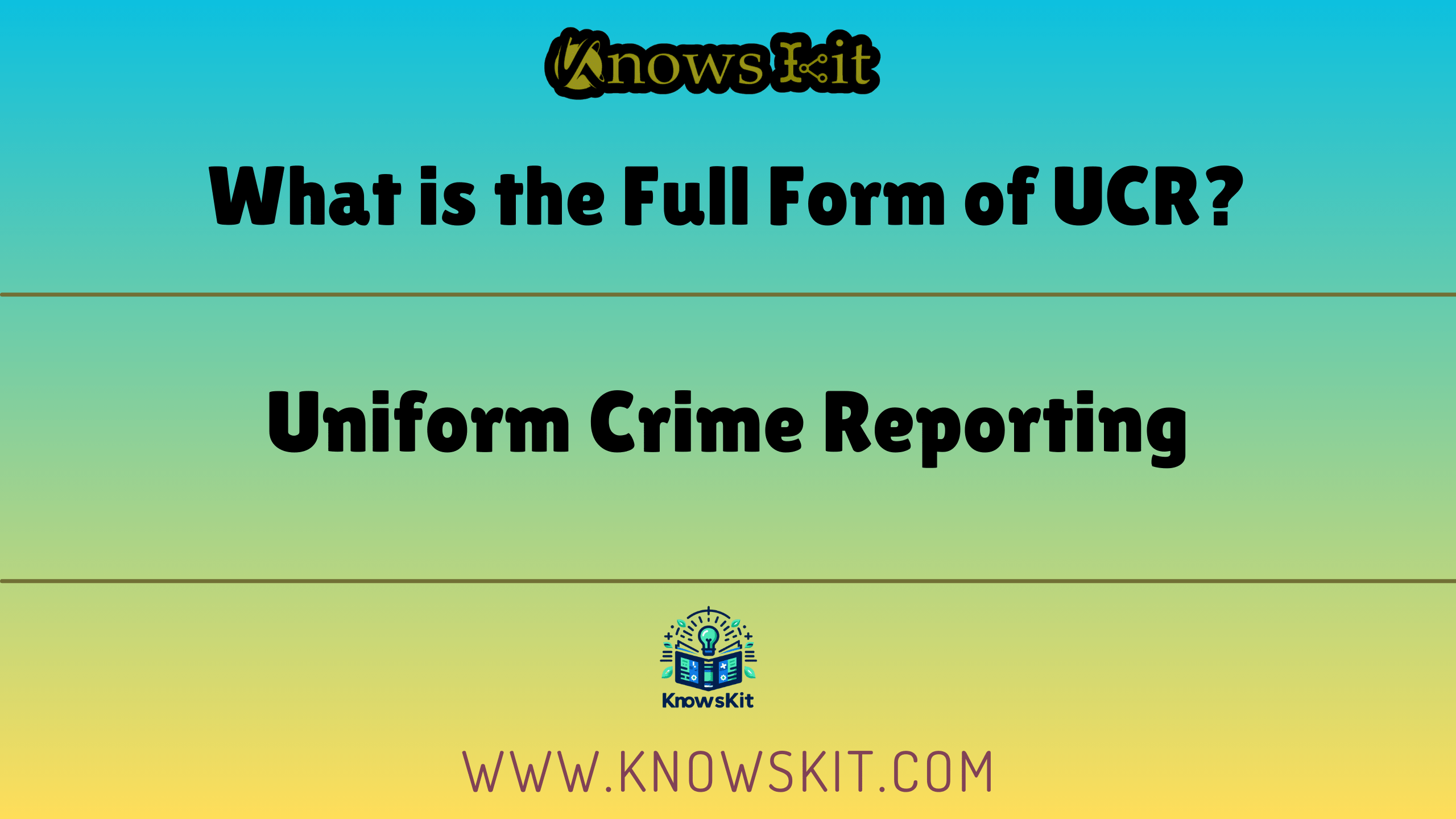 UCR 的全称是什么？