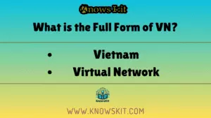 What is the Full Form of VN