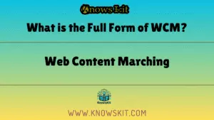 What is the Full Form of WCM