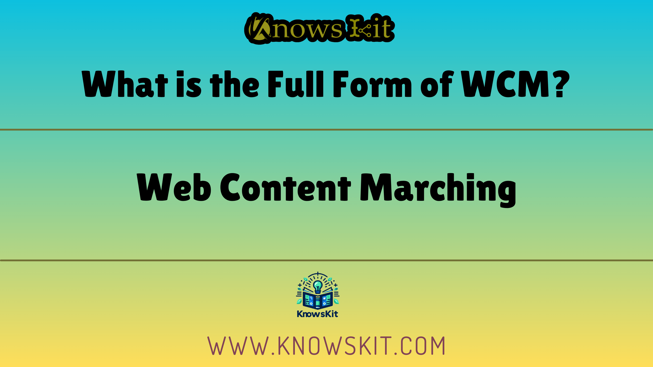Что такое полная форма WCM