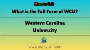 什么是 WCU 的全称