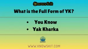 What is the Full Form of YK