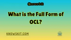 OCL 的完整形式是什么？