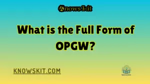 Что такое полная форма OPGW?