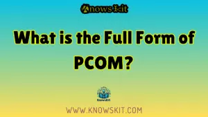 PCOM 的全称是什么？