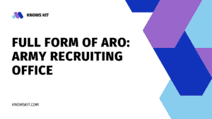 Полная форма ARO: Army Recruiting Office
