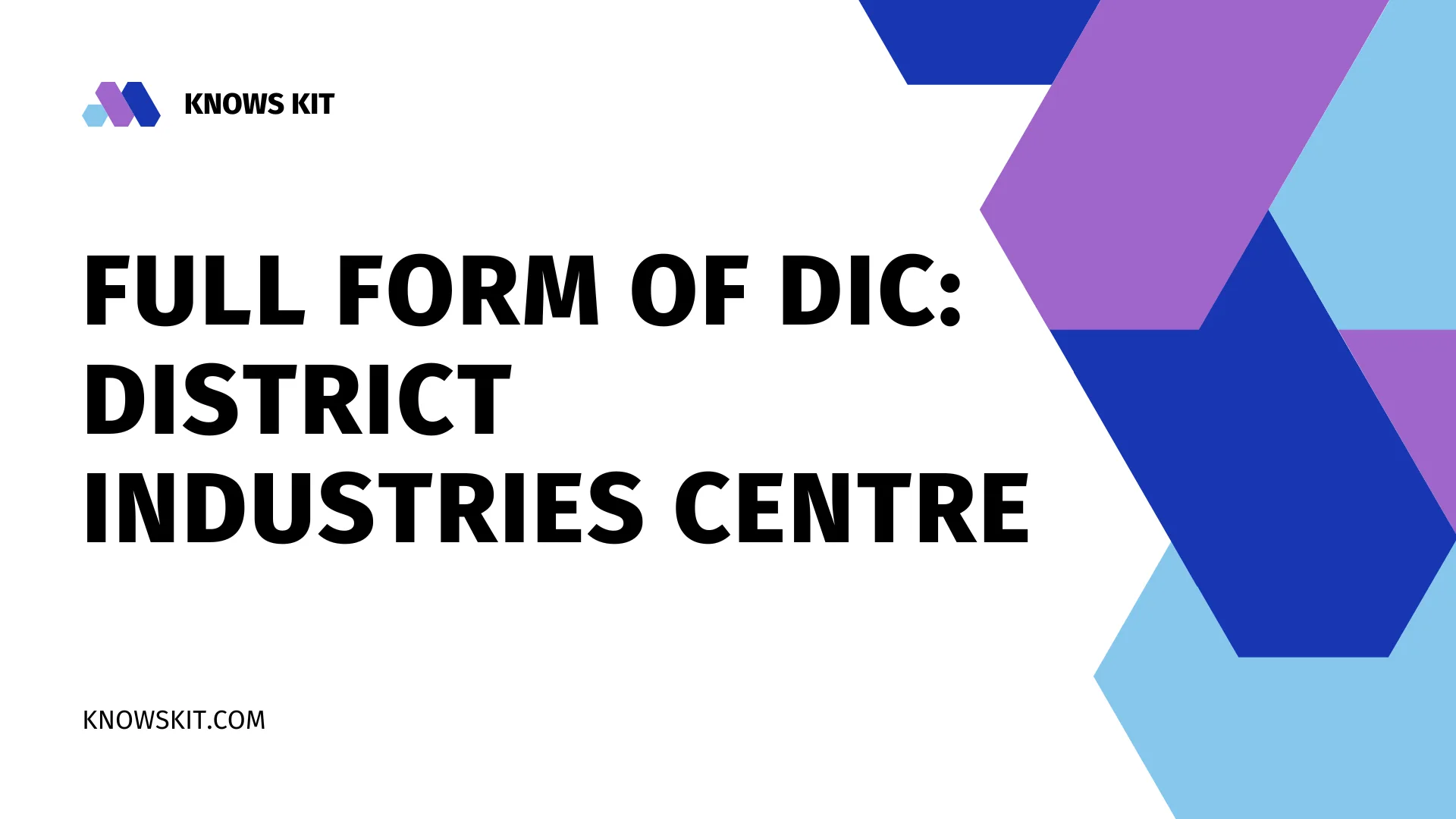 DIC 的全称： 地区工业中心