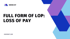 Forme complète de LOP : Perte de salaire