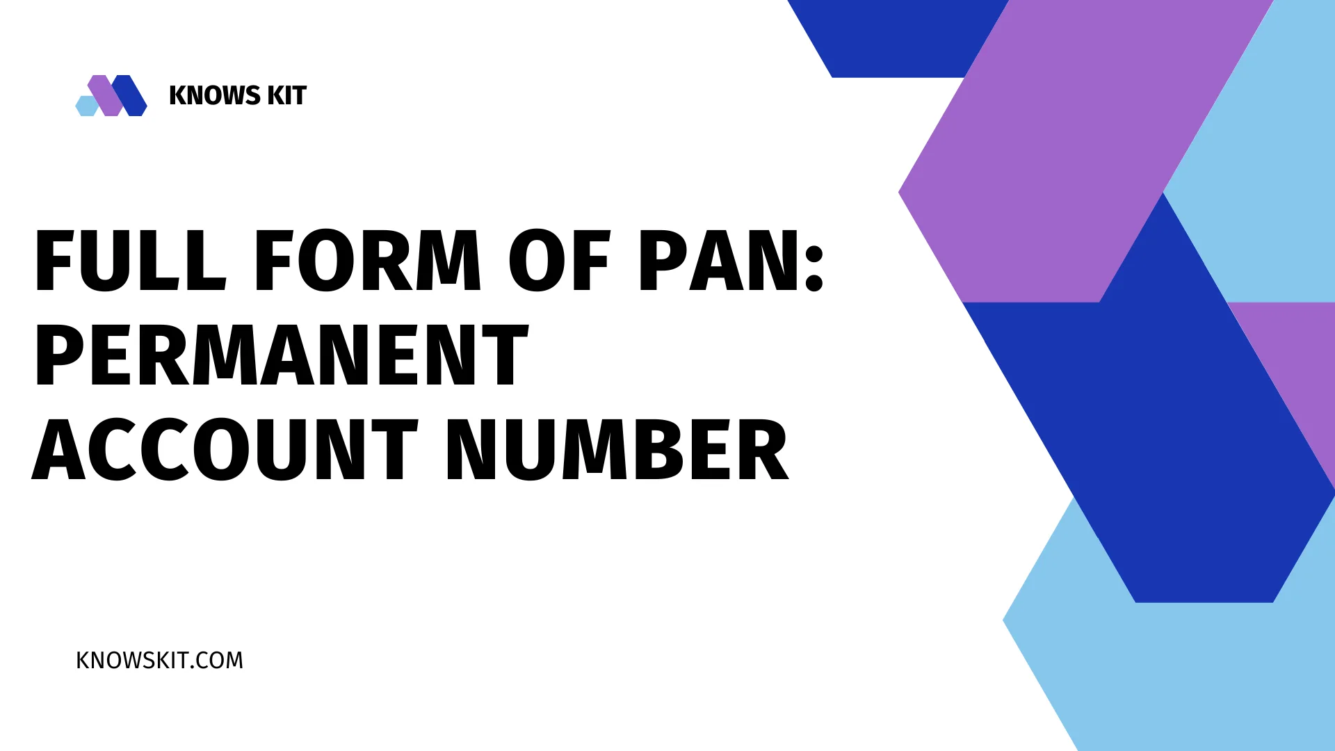 PAN 的完整格式： 永久账号