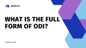 Что такое полная форма ODI?
