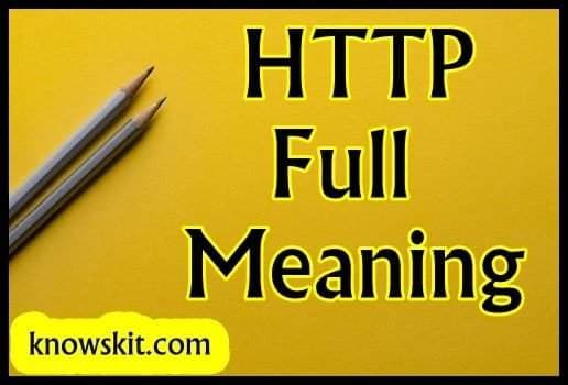 HTTP - L'épine dorsale de l'Internet | Formulaire complet avec explication. 8 HTTP Signification complète