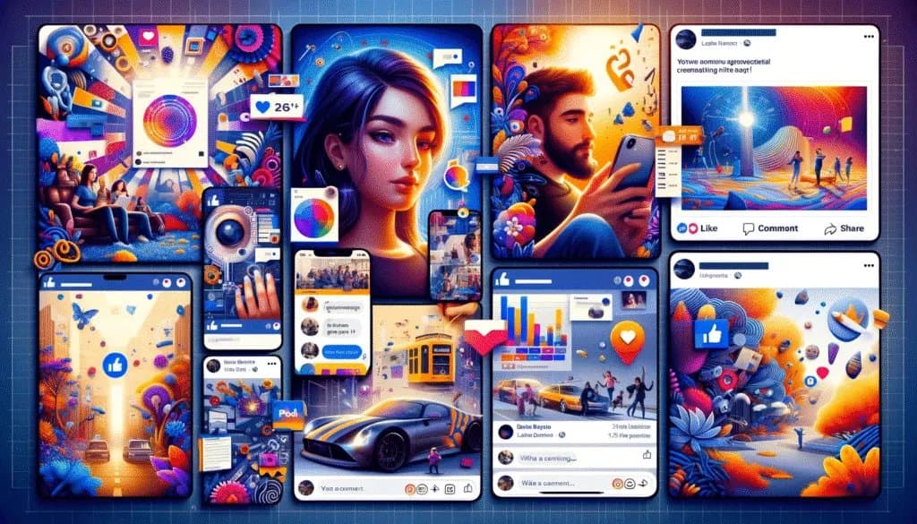 Создание контента для Facebook : Разнообразие увлекательного контента Facebook в 2024 году: За кулисами, пользовательские посты, опросы, инфографика