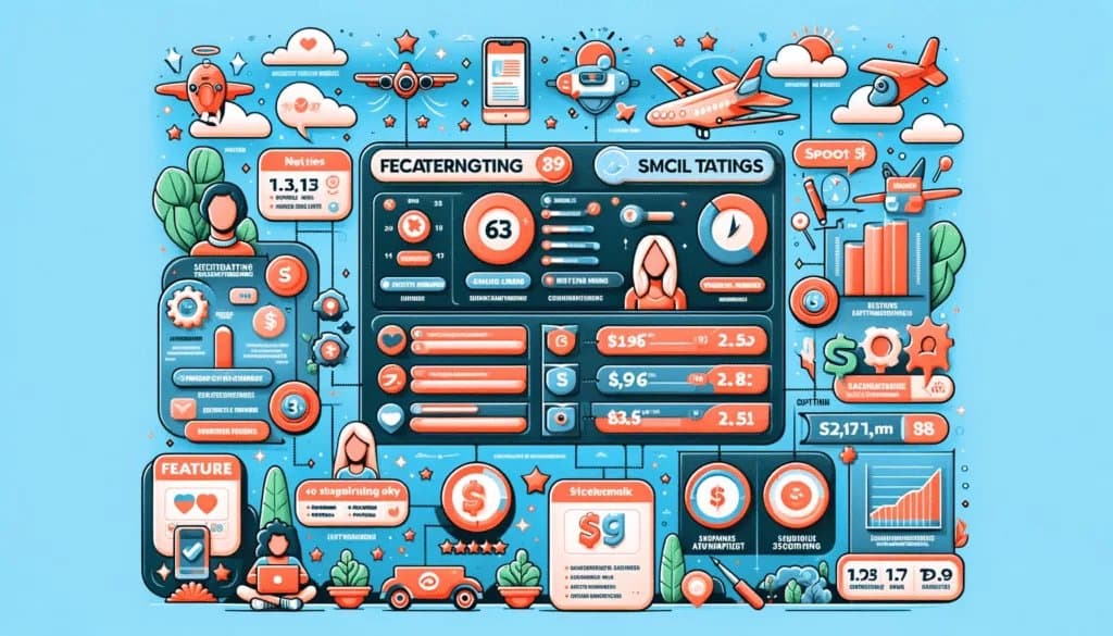 Infographic showing a comparison of social media scheduling tools.