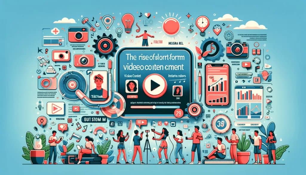 Top Captivating Trends in Social Media Graphics: Navigating the Future In 2024 4 Short-form video content trend in social media, featuring TikTok and Instagram Reels.