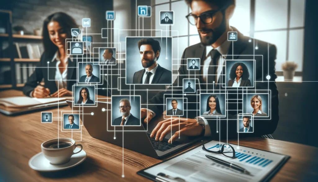 Профессиональное общение в социальных сетях с упором на связи в LinkedIn.