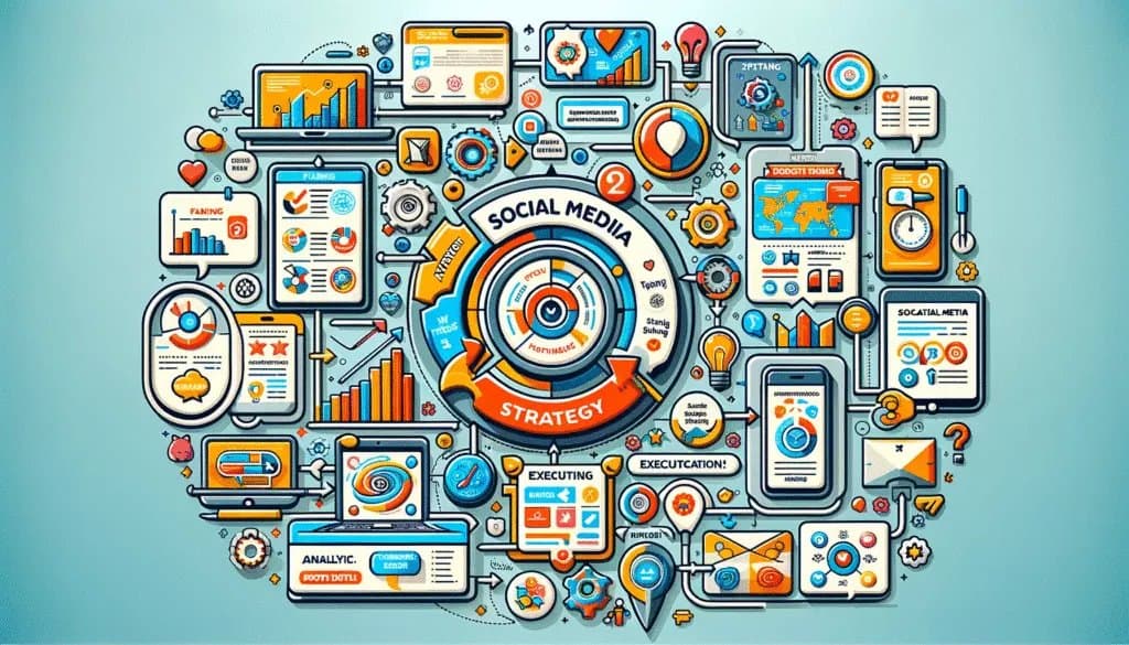 Best Time to Post on Social Media: Unlocking the Secrets in 2024 3 Diverse group engaging with different social media platforms on various devices.
