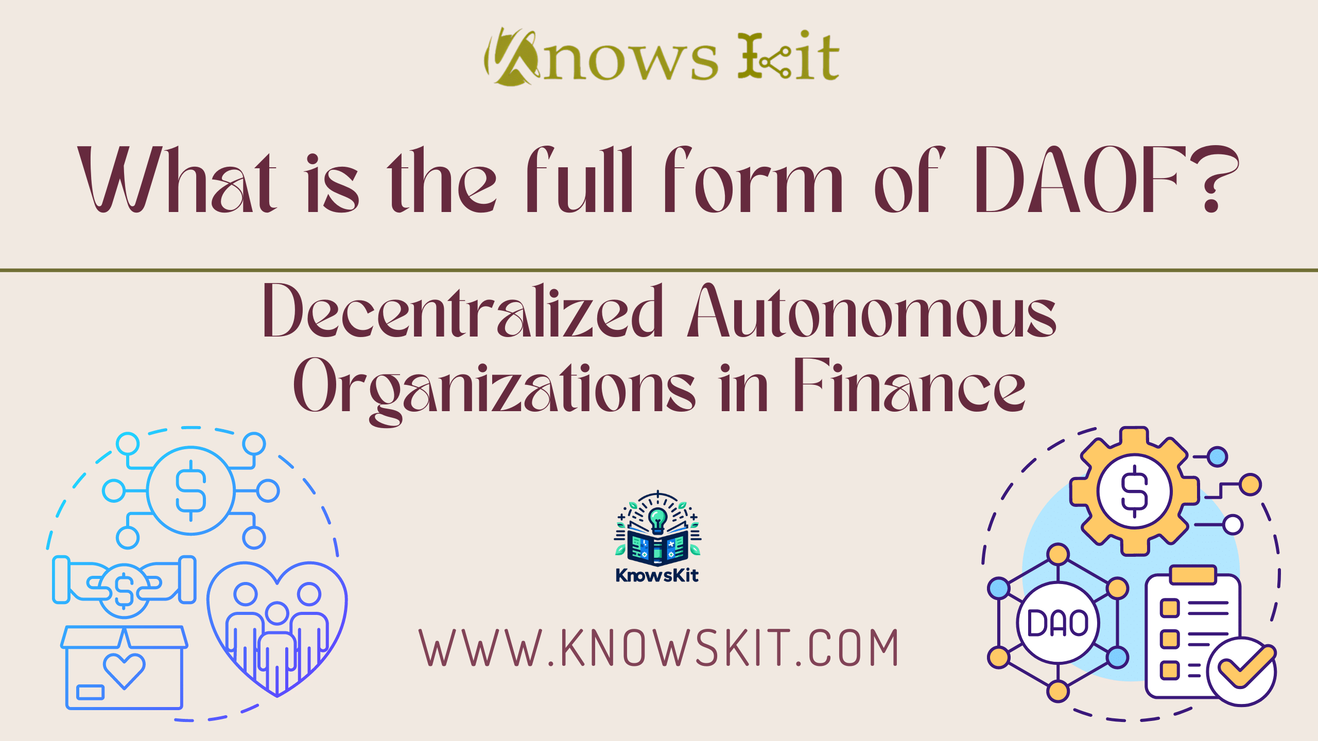 DAOF: Decentralized Autonomous Organizations in Finance