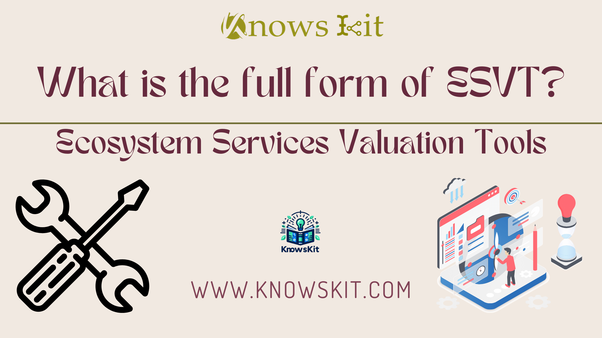What is the Full Form of ESVT ? 1 ESVT : Outils d'évaluation des services écosystémiques