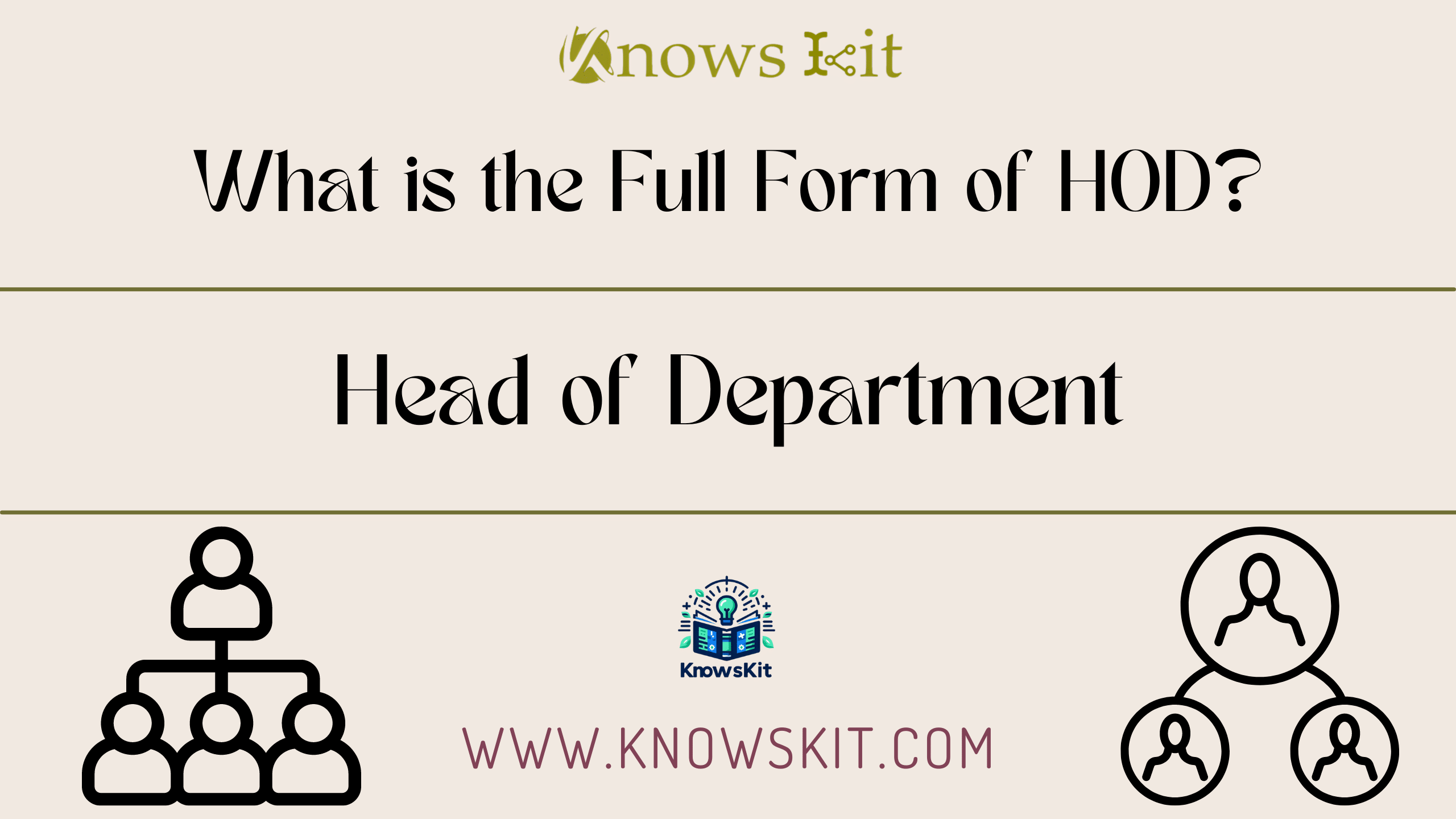 What is the Full Form of HOD ? 1 HOD: Head of Department