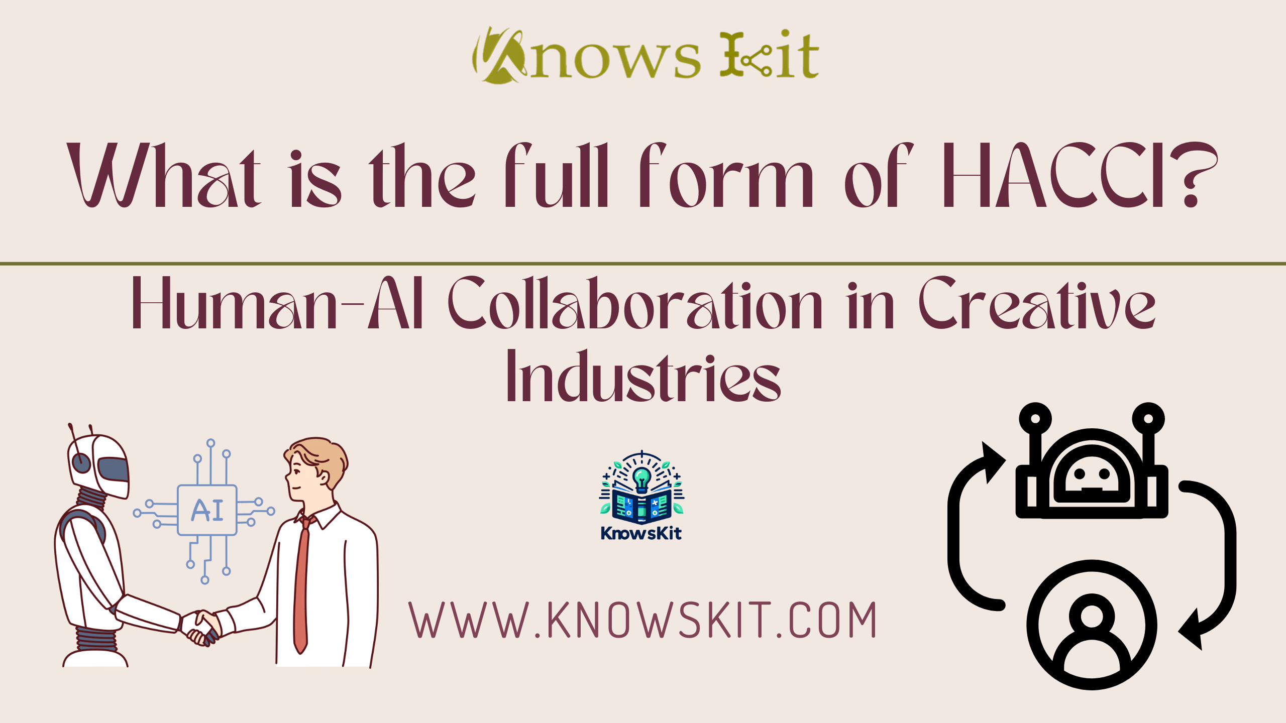 What is the Full Form of HACCI ? 1 HACCI : Human-AI Collaboration in Creative Industries