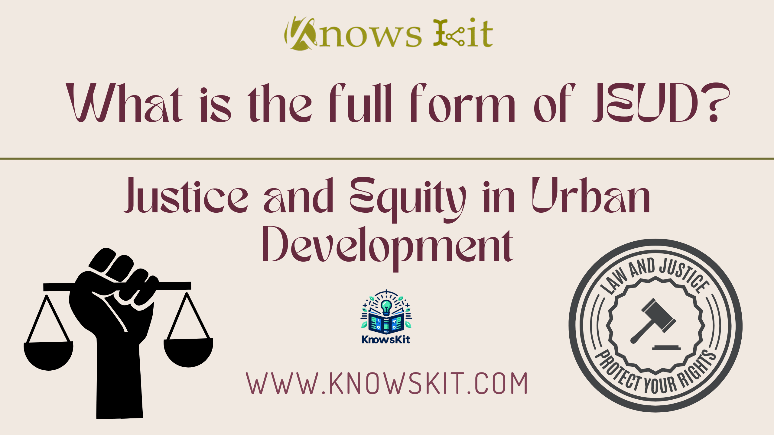 What is the Full Form of JEUD ? 1 JEUD: Justice and Equity in Urban Development