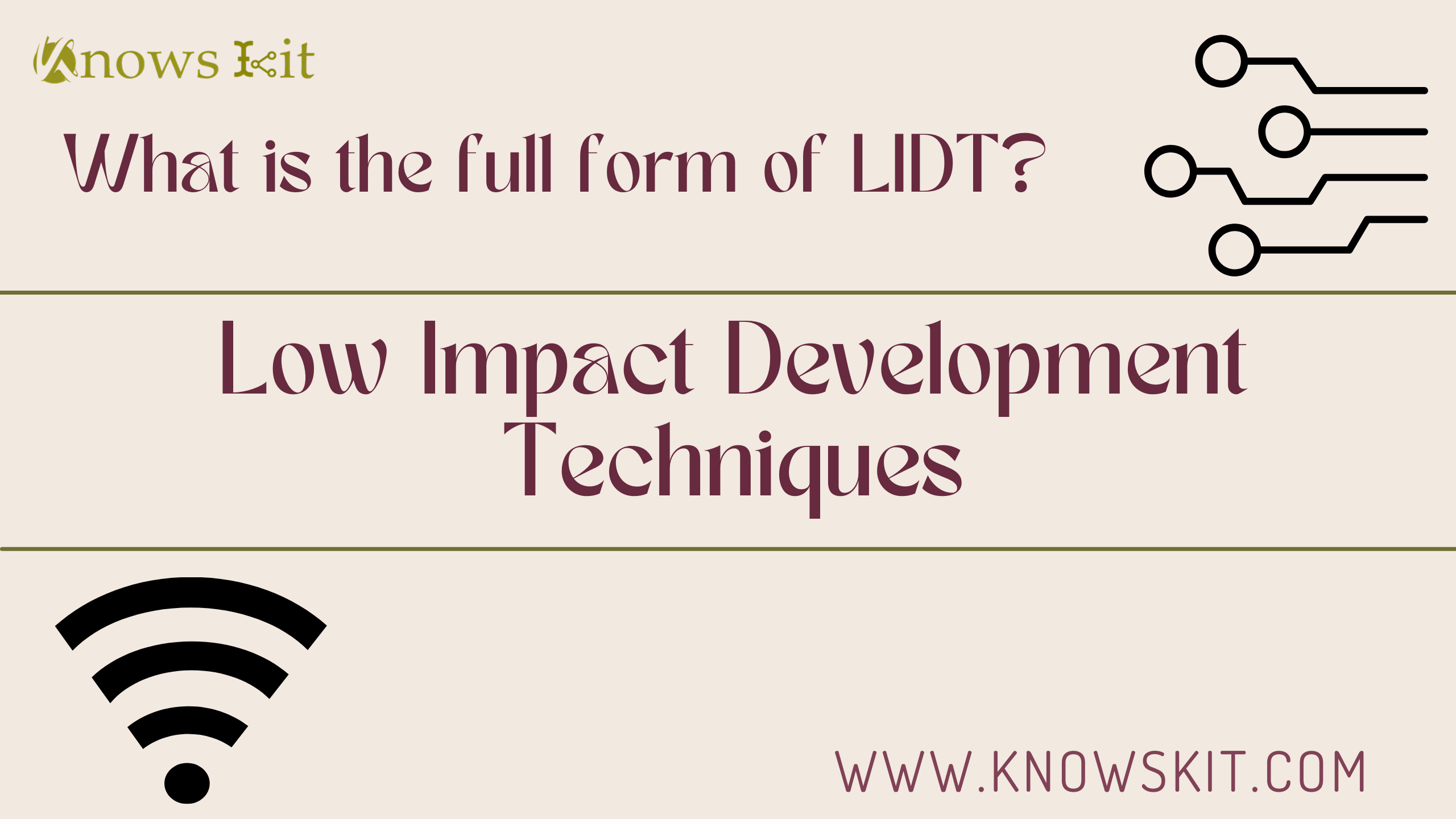 LIDT： 低影响开发技术