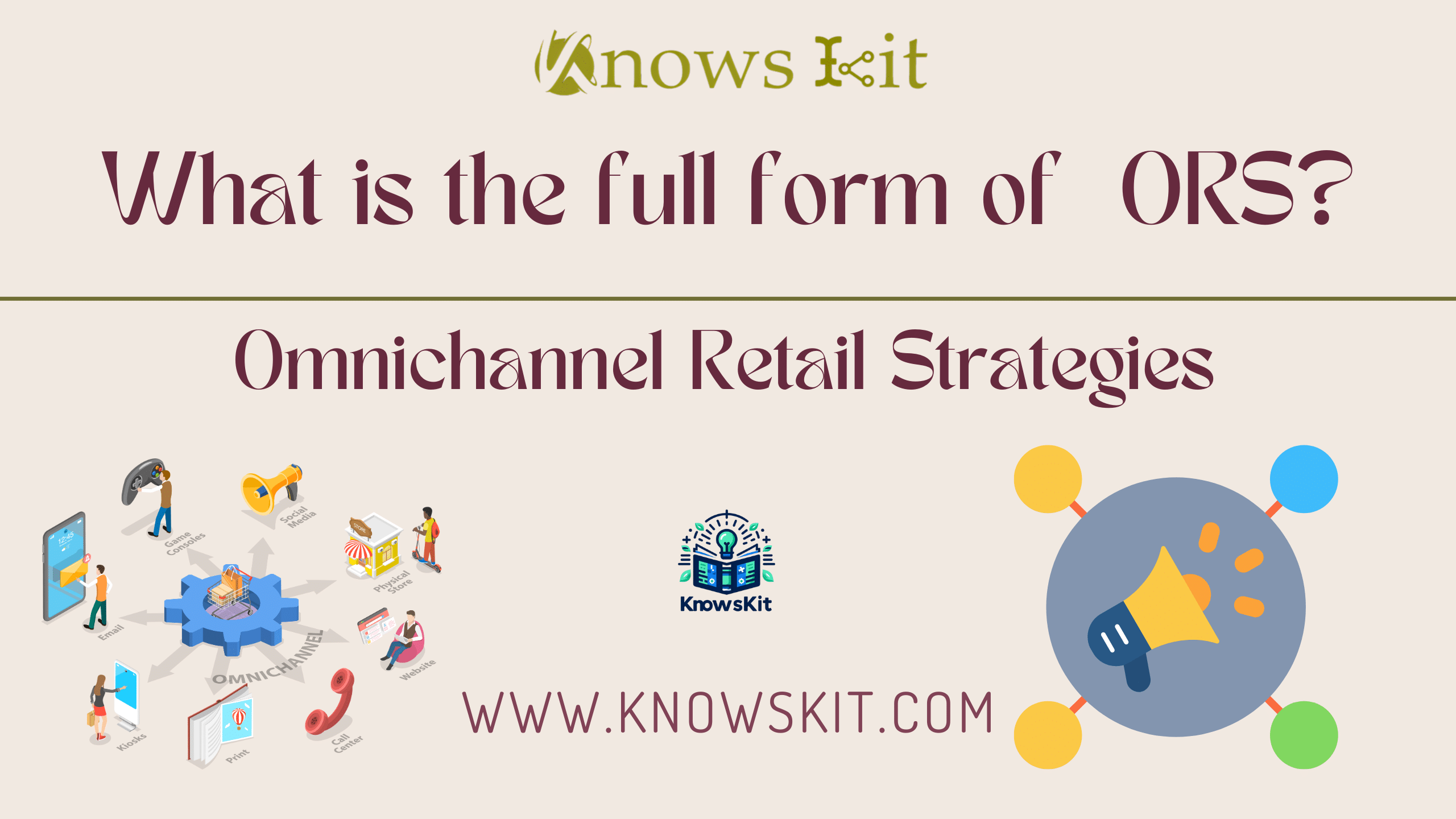 What is the Full Form of ORS ? 1 ORS : Omnichannel Retail Strategies