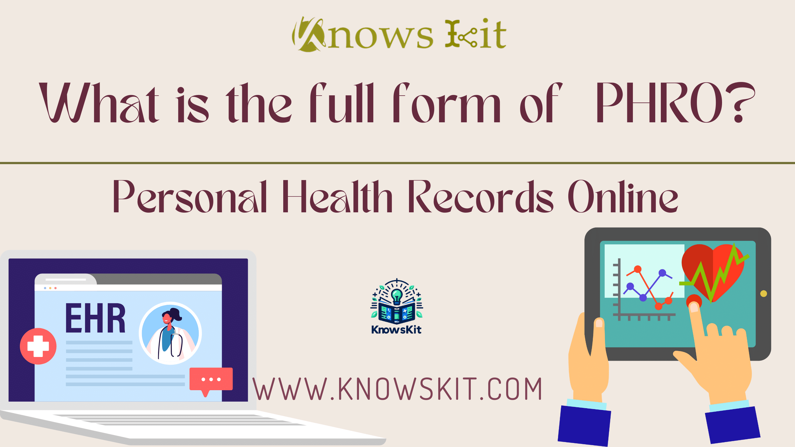 What is the Full Form of PHRO ? 1 PHRO : Dossier médical personnel en ligne